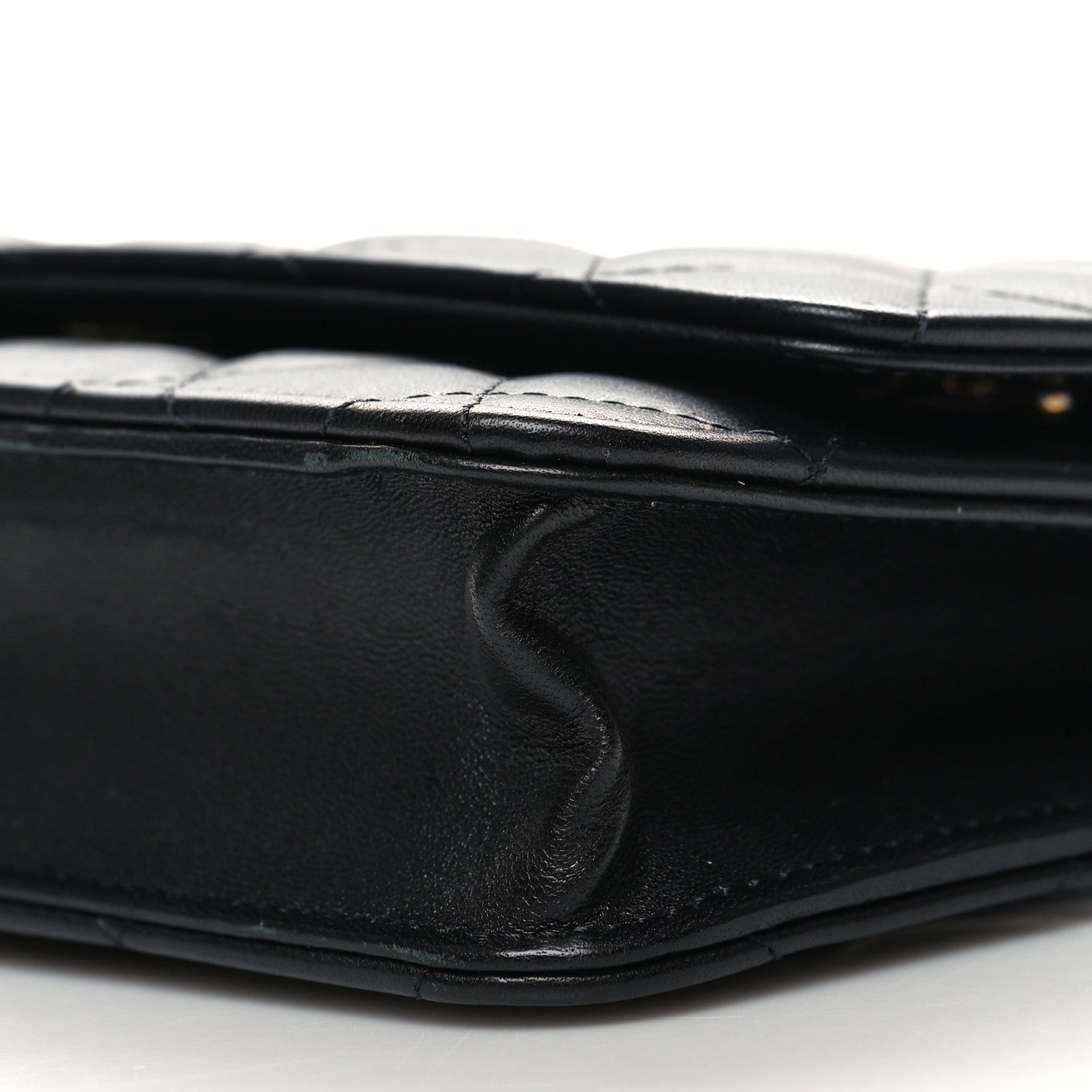 Chanel Lambskin Quilted Wallet On Chain WOC Black 11 of 11