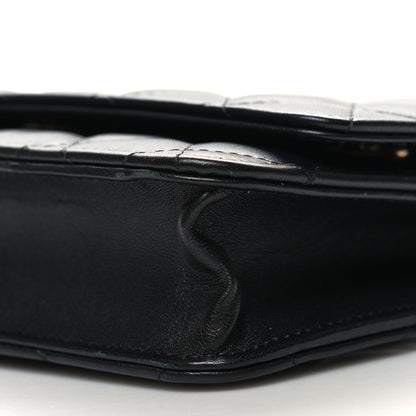 Chanel Lambskin Quilted Wallet On Chain WOC Black 11 of 11