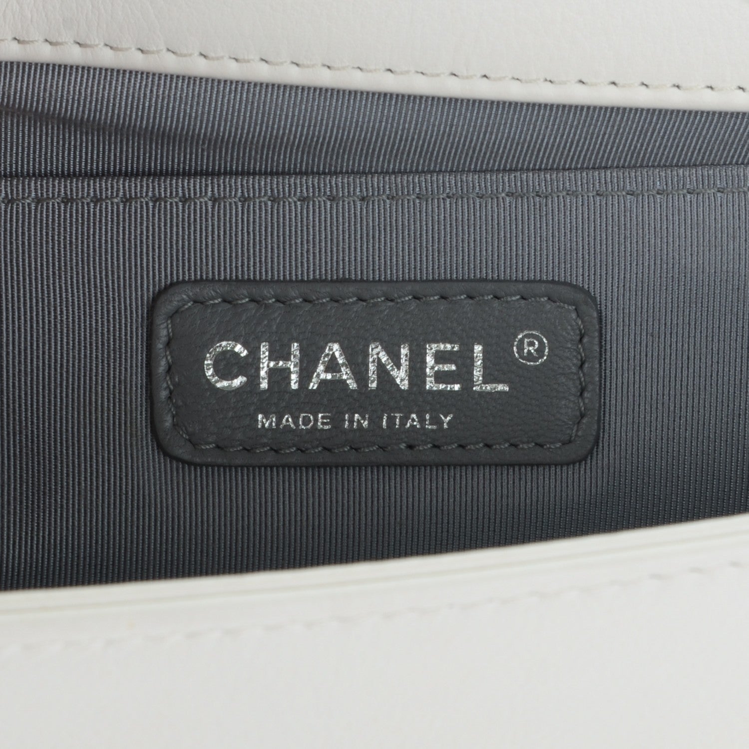Chanel Calfskin Quilted Medium Boy Flap White 6 of 7