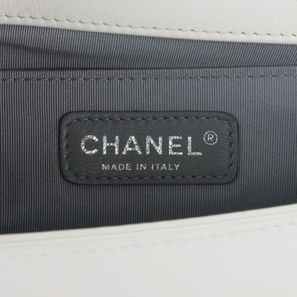 Chanel Calfskin Quilted Medium Boy Flap White 6 of 7