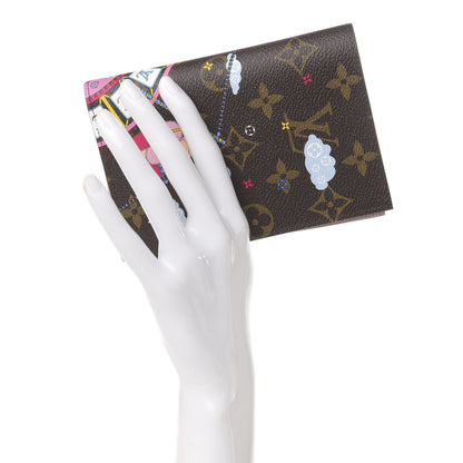 Louis Vuitton Monogram 2020 Christmas Animation Big Wheel Passport Cover Rose Ballerine 2 of 6
