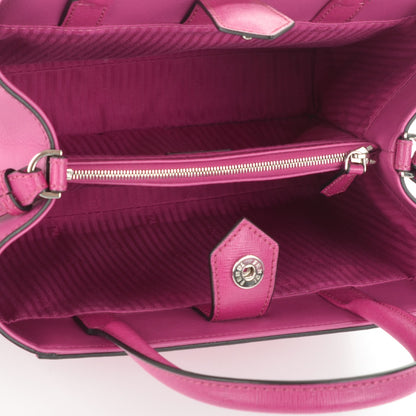 Fendi Vitello Elite Petite 2Jours Tote Magenta 5 of 6
