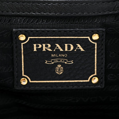 Prada Vitello Daino Tote Nero Black 5 of 16