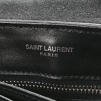 Saint Laurent Calfskin Y Quilted Monogram Toy Loulou Crossbody Bag Black 5 of 11