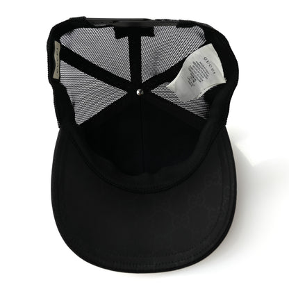 Gucci GG Supreme Monogram Baseball Hat S 57 Black 7 of 9