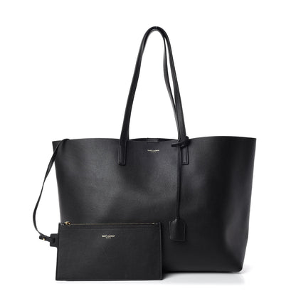 Saint Laurent Calfskin Large Shopping Tote Black 1 of 11
