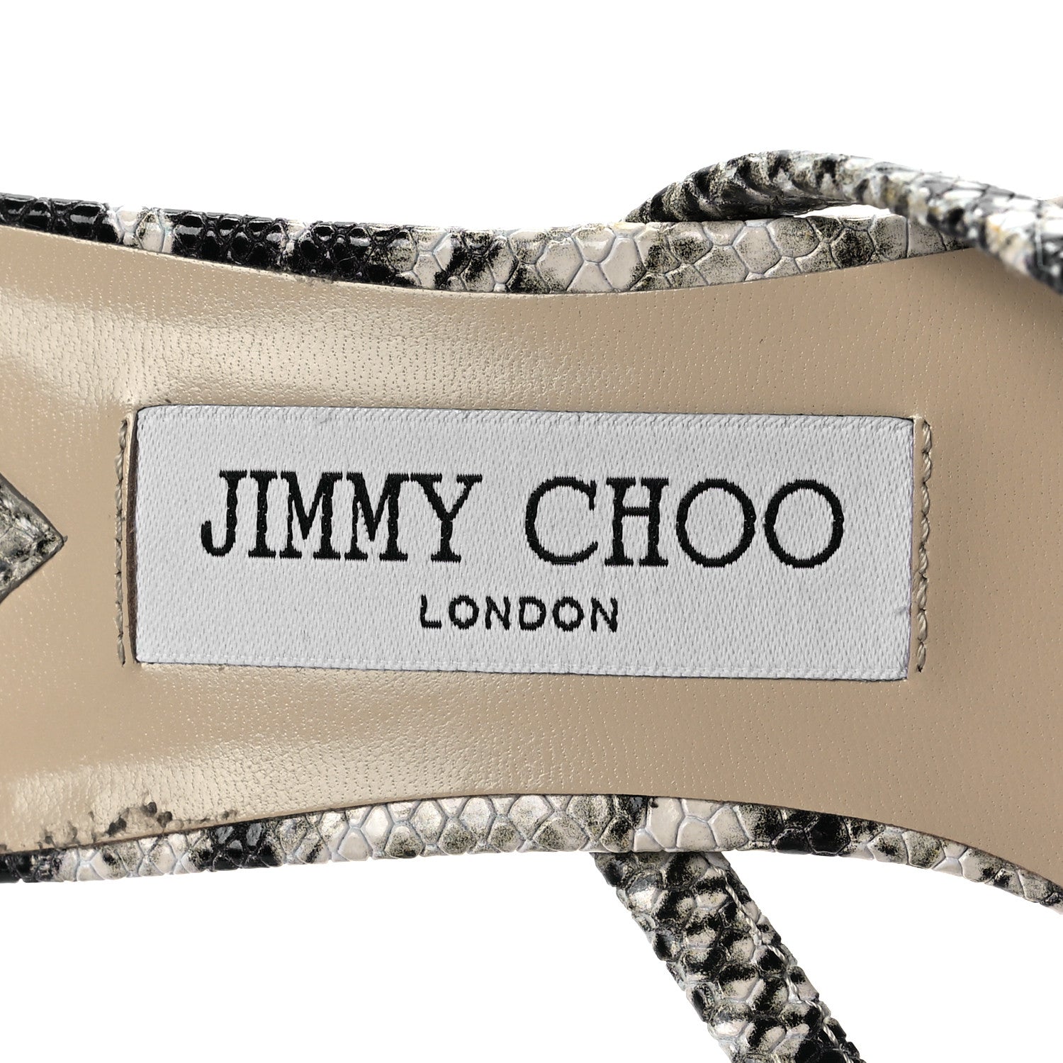 Jimmy Choo Snakeskin Embossed Maelie 70 Mule Pumps 37.5 9 of 9