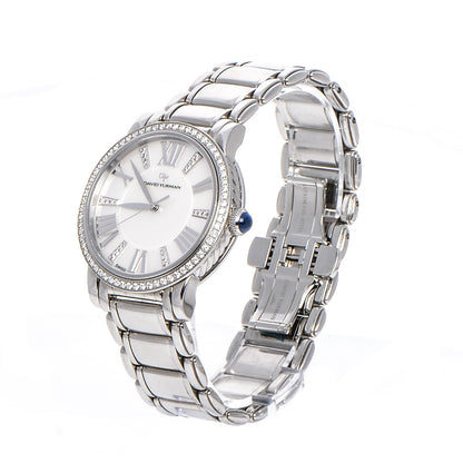 David Yurman Stainless Steel Diamond Bezel Mother of Pearl 38mm Classic Quartz Watch 3 of 8