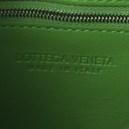 Bottega Veneta Metallic Patent Calfskin Maxi Intrecciato Cassette Crossbody Bag Silver 6 of 9