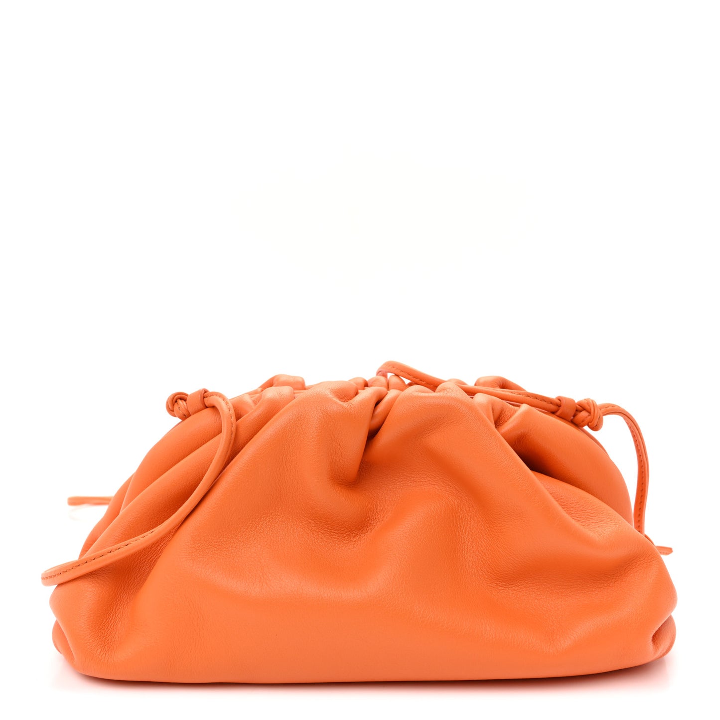 Butter Calfskin The Mini Pouch Tangerine