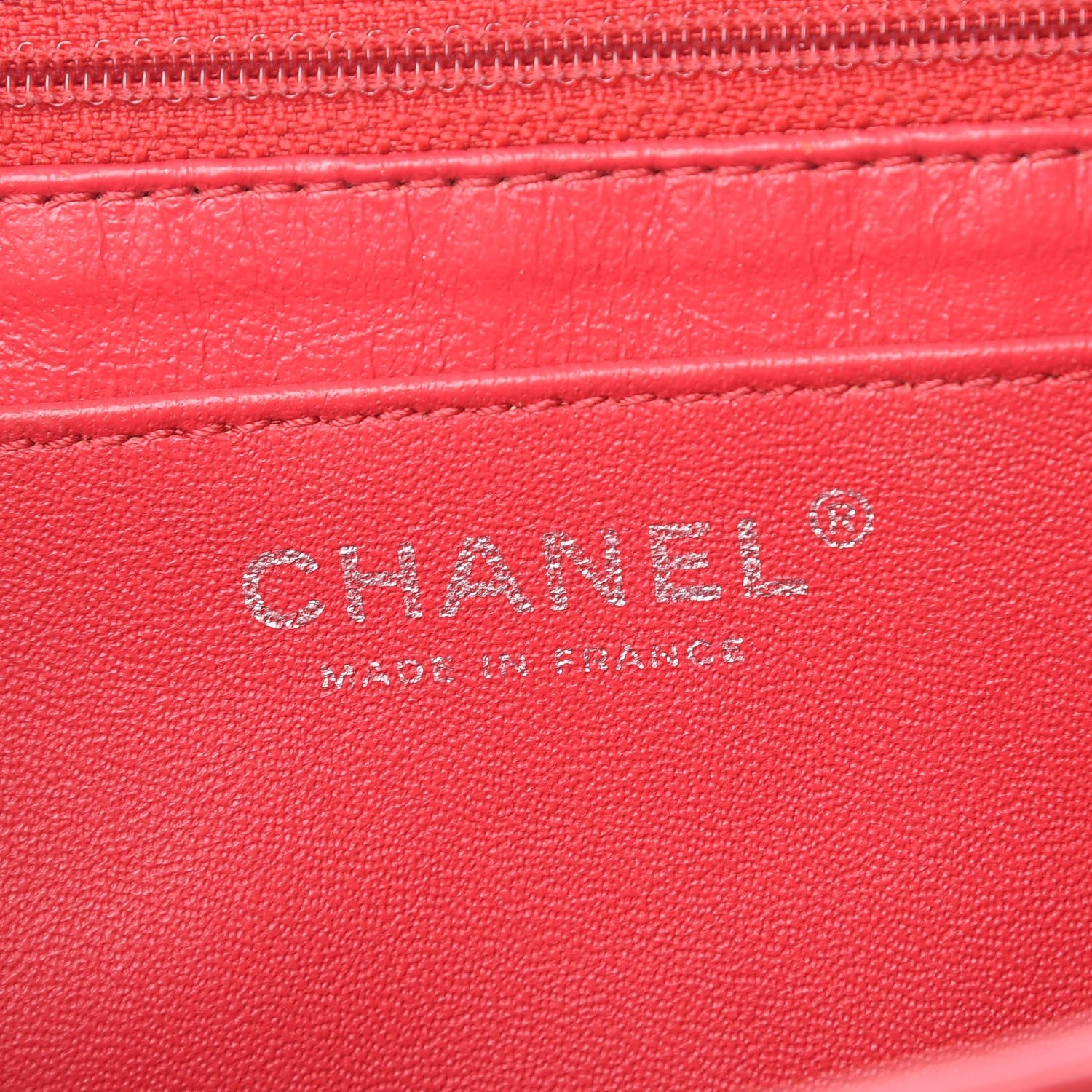 Chanel Washed Caviar Quilted Maxi Single Flap Fuchsia 9 of 13