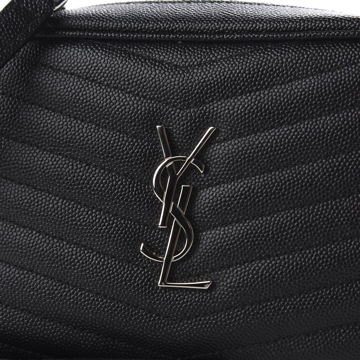 Grain De Poudre Matelasse Monogram Mini Lou Camera Bag Black