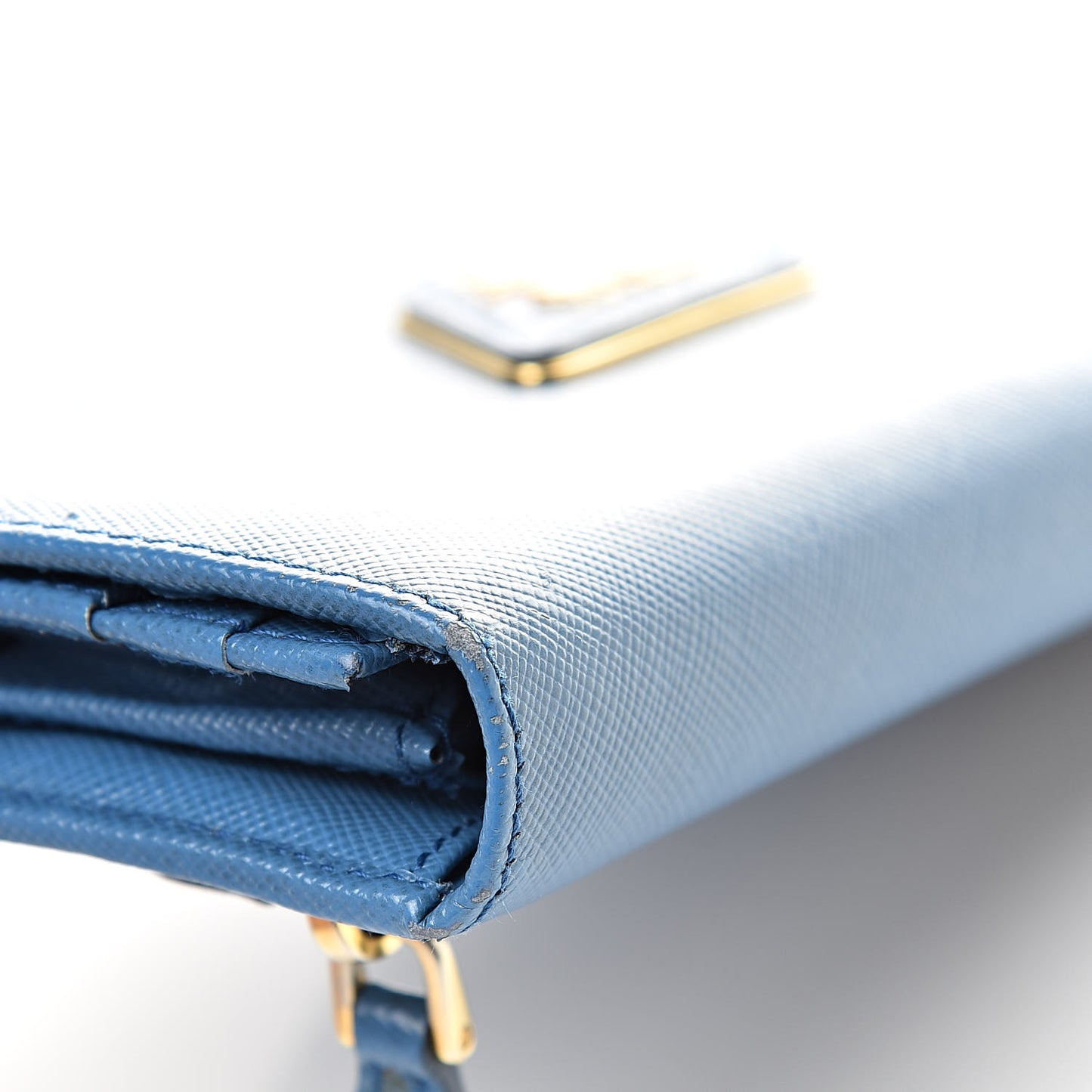 Saffiano Continental Flap Wallet Cobalto