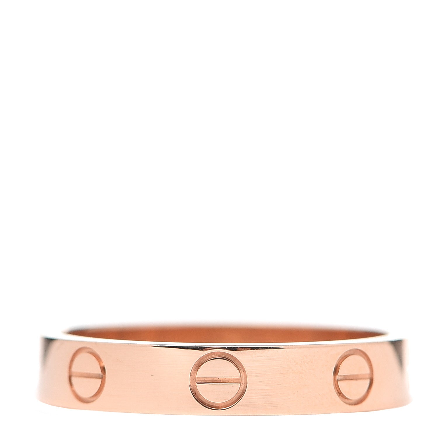 Cartier 18K Pink Gold 3.5mm LOVE Wedding Band Ring 54 6.75 3 of 6