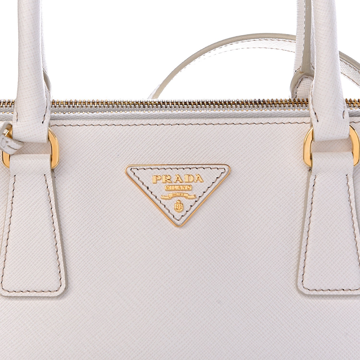Prada Saffiano Medium Galleria Double Zip Tote Talco 8 of 10