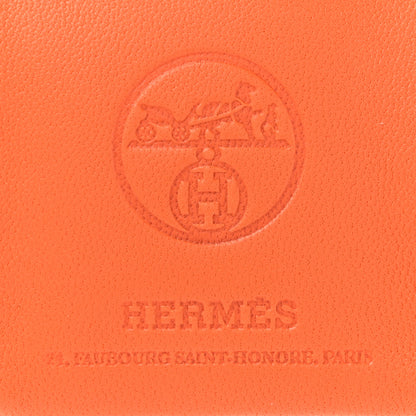 Hermes Milo Lambskin Swift Shopping Bag Charm Feu Gold 3 of 5