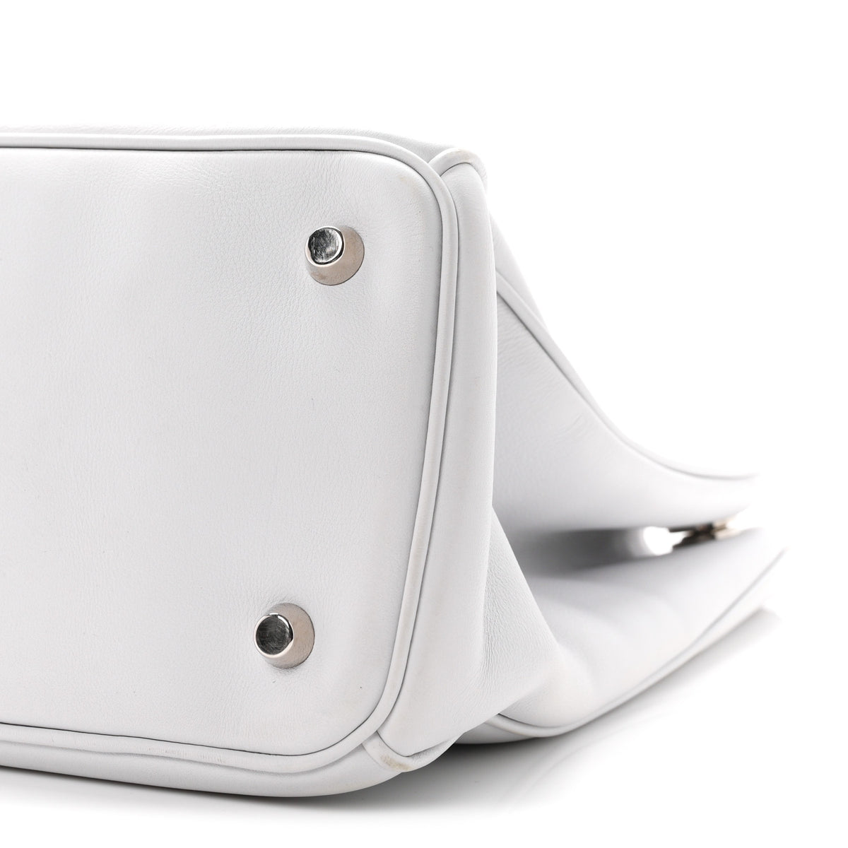 Smooth Calfskin Large Diorissimo Tote White