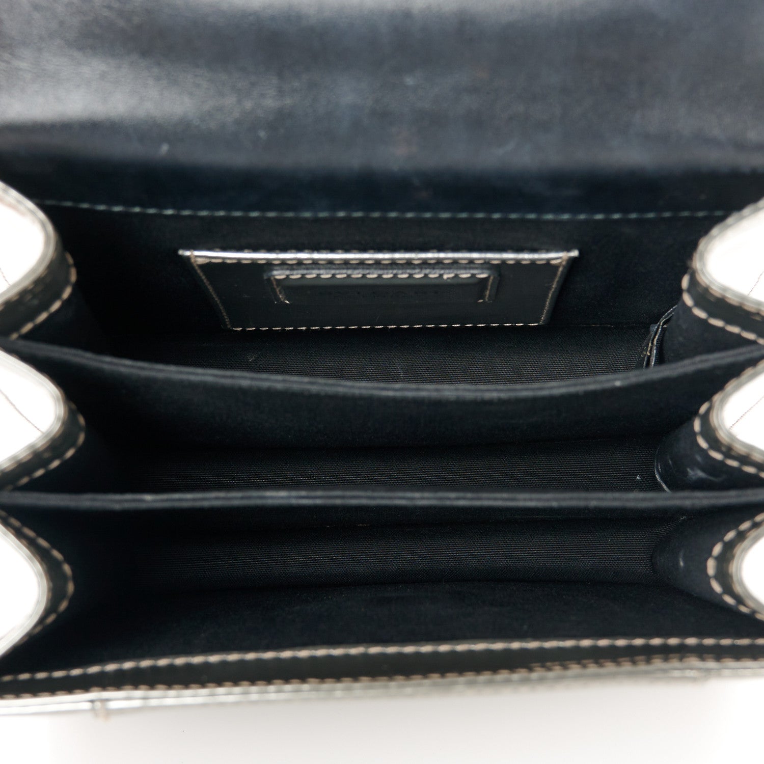 Bulgari Metallic Calfskin Serpenti Forever Top Handle Silver 5 of 10