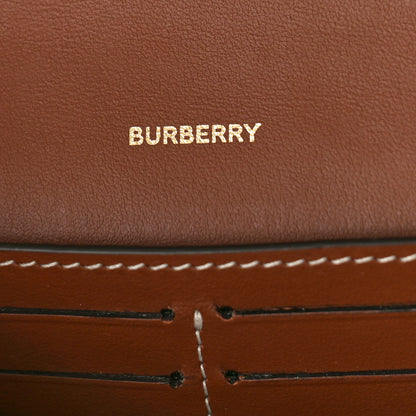 Burberry Calfskin Vintage Check Hannah Wallet with Detachable Strap Archive Beige Tan 6 of 10