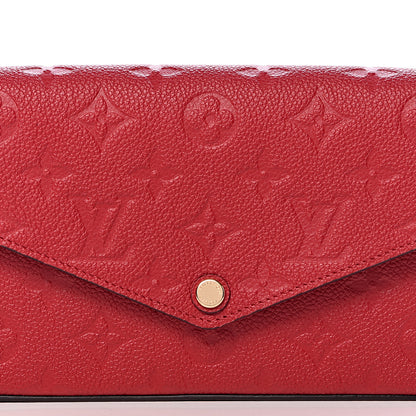 Louis Vuitton Empreinte Pochette Felicie Chain Wallet Cherry 8 of 8