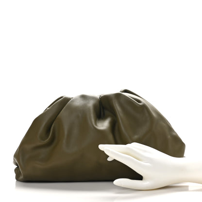 Bottega Veneta Smooth Butter Calf The Pouch Oversized Clutch Mud 2 of 8