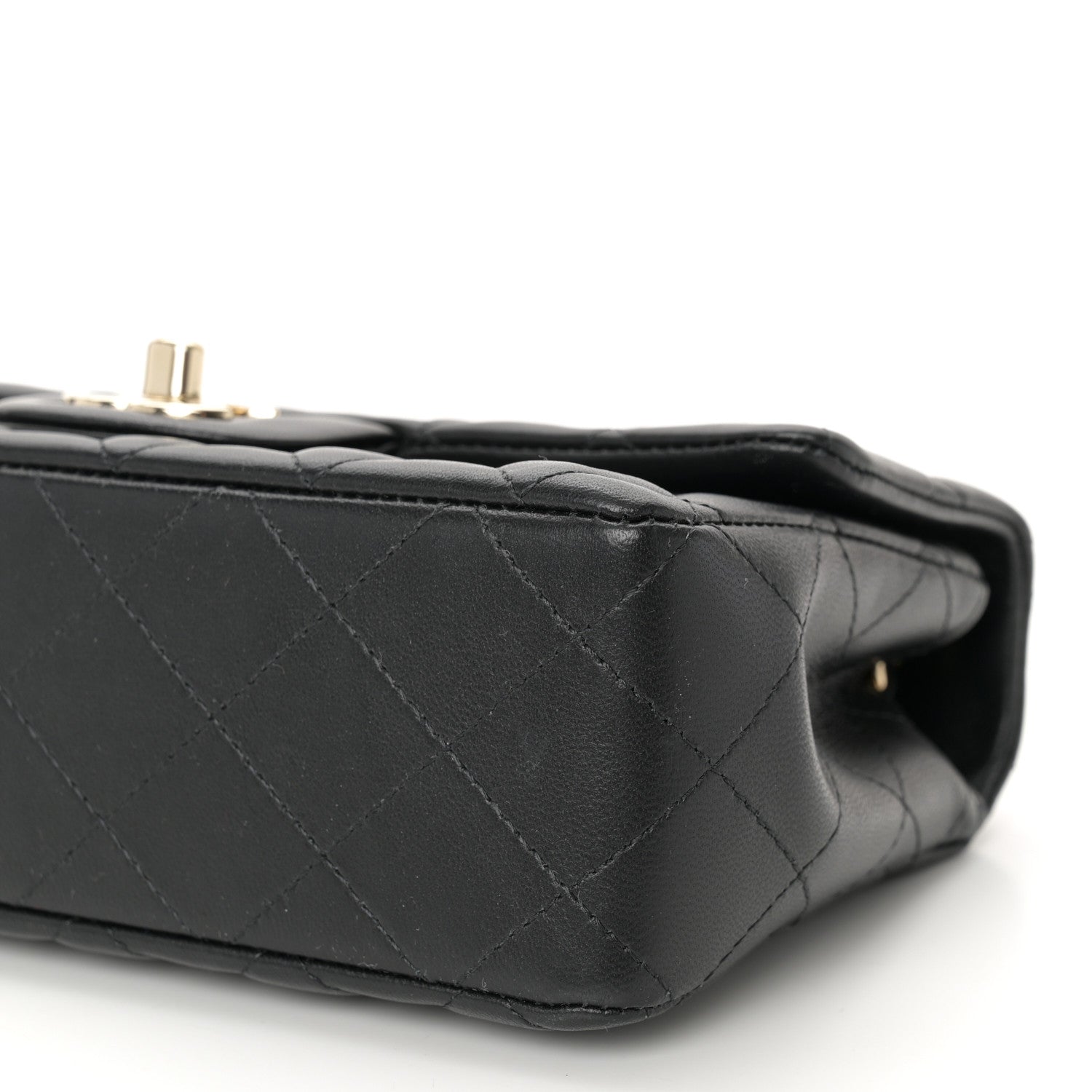 Chanel Lambskin Quilted Mini Coco Charms Rectangular Flap Black 10 of 10