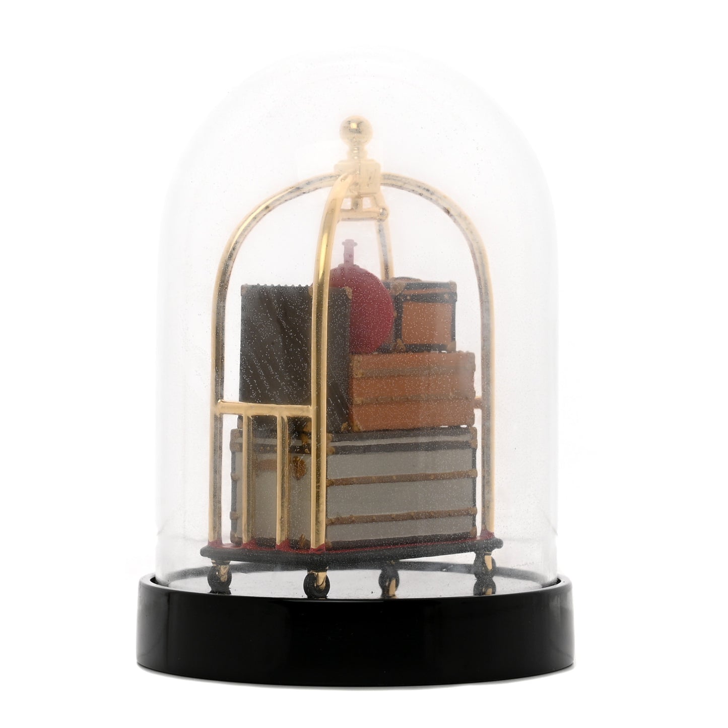 Porters Trolley Snow Globe Boule A Neige