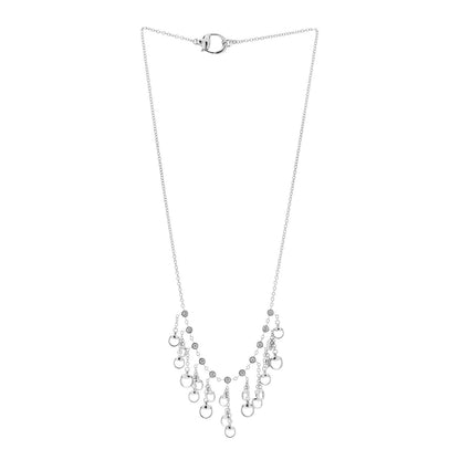 Gucci 18K White Gold Diamond Horsebit Fringe Necklace 3 of 6