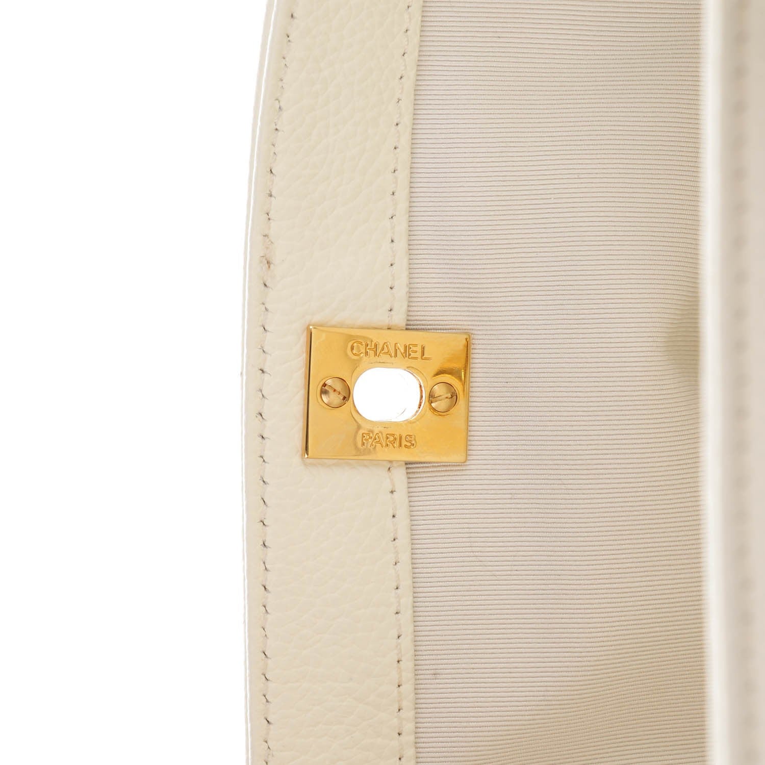 Chanel Calfskin Cerf Executive Shopper Tote White 5 of 9