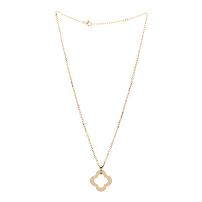 Van Cleef & Arpels 18K Yellow Gold Byzantine Alhambra Pendant Necklace 3 of 5