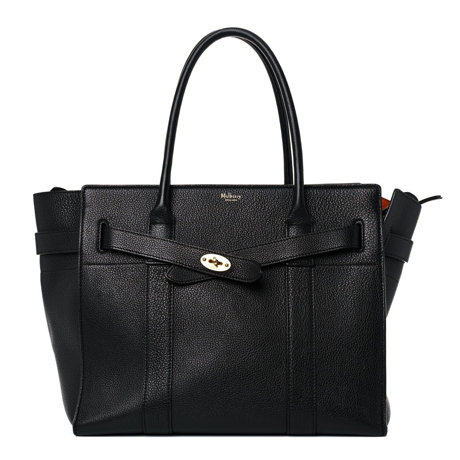 Mulberry Classic Grain Bayswater Zip Tote Black 1 of 32