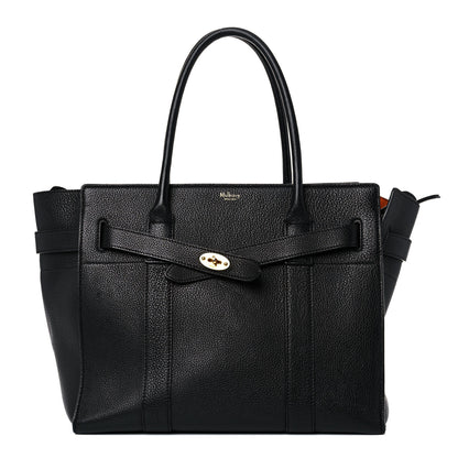 Mulberry Classic Grain Bayswater Zip Tote Black 1 of 32