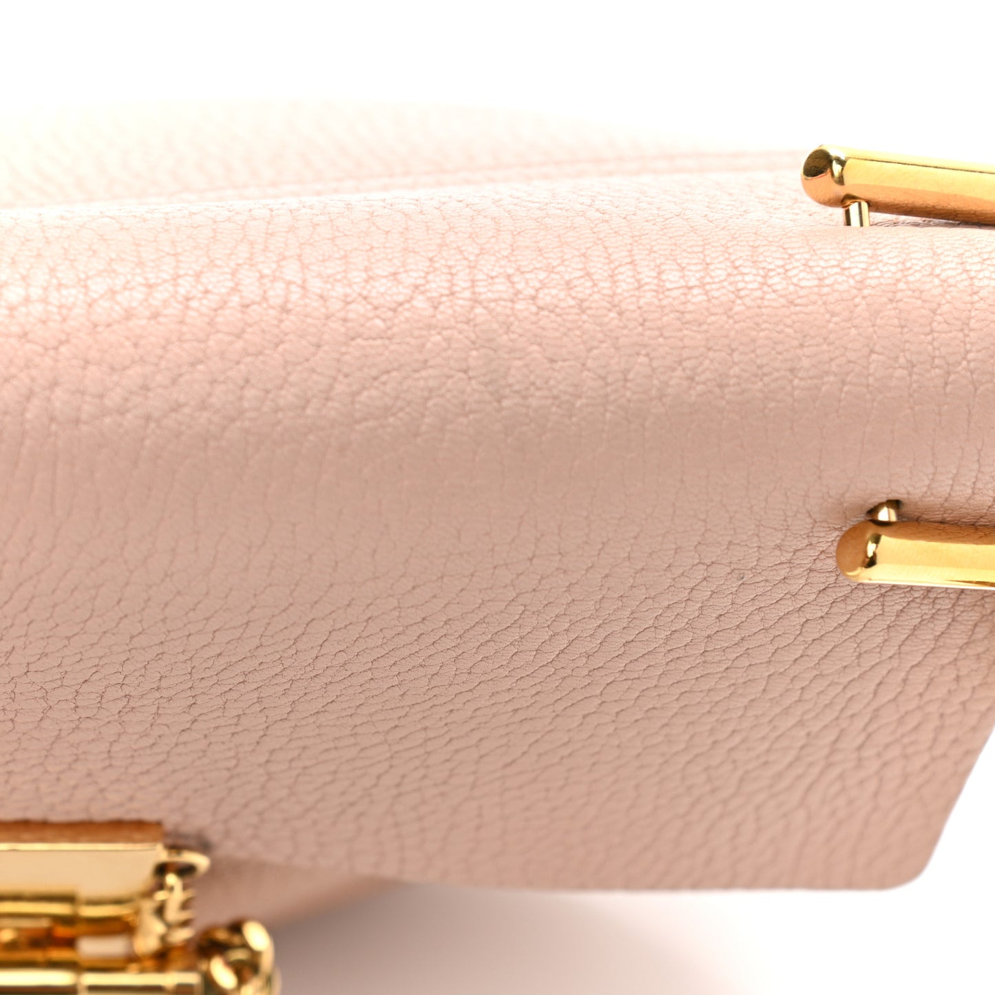 Grained Lambskin Drew Shoulder Bag Cement Pink