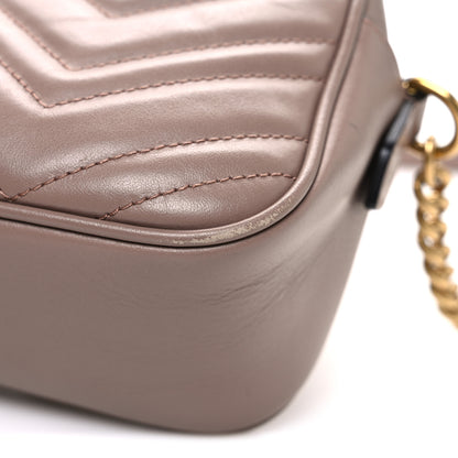 Gucci Calfskin Matelasse Small GG Marmont Chain Shoulder Bag Porcelain Rose 11 of 11