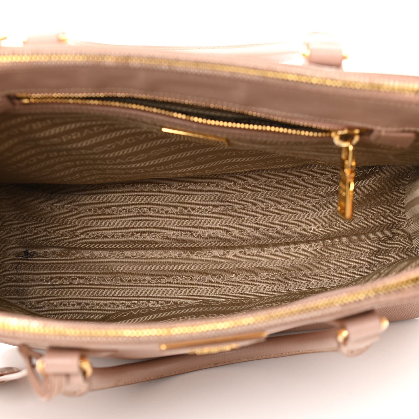 Saffiano Small Galleria Double Zip Tote Cammeo