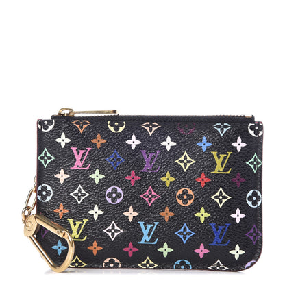 Louis Vuitton Monogram Multicolor Key Pouch Black Grenade 1 of 7