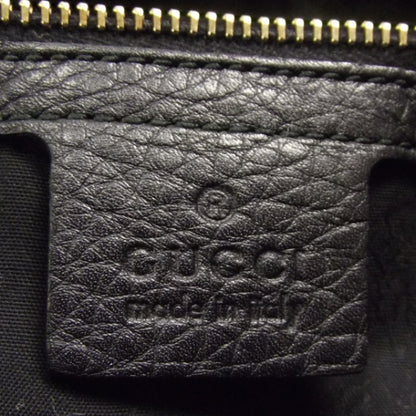 Gucci Suede G Square Medium Shoulder Bag Black 7 of 9