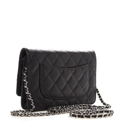 Chanel Caviar Quilted Wallet On Chain WOC Black 3 of 9