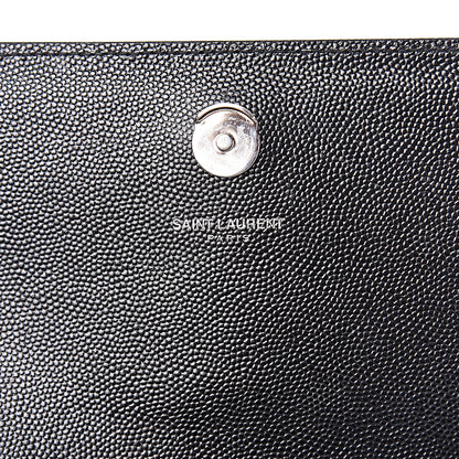Saint Laurent Grain De Poudre Small Monogram Kate Satchel Black 6 of 10