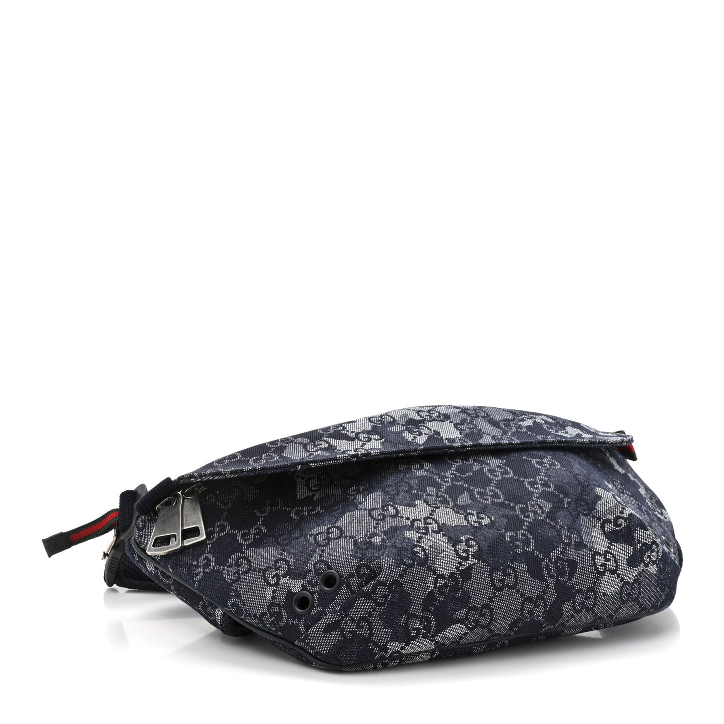 Denim GG Monogram Camouflage Belt Bag Blue