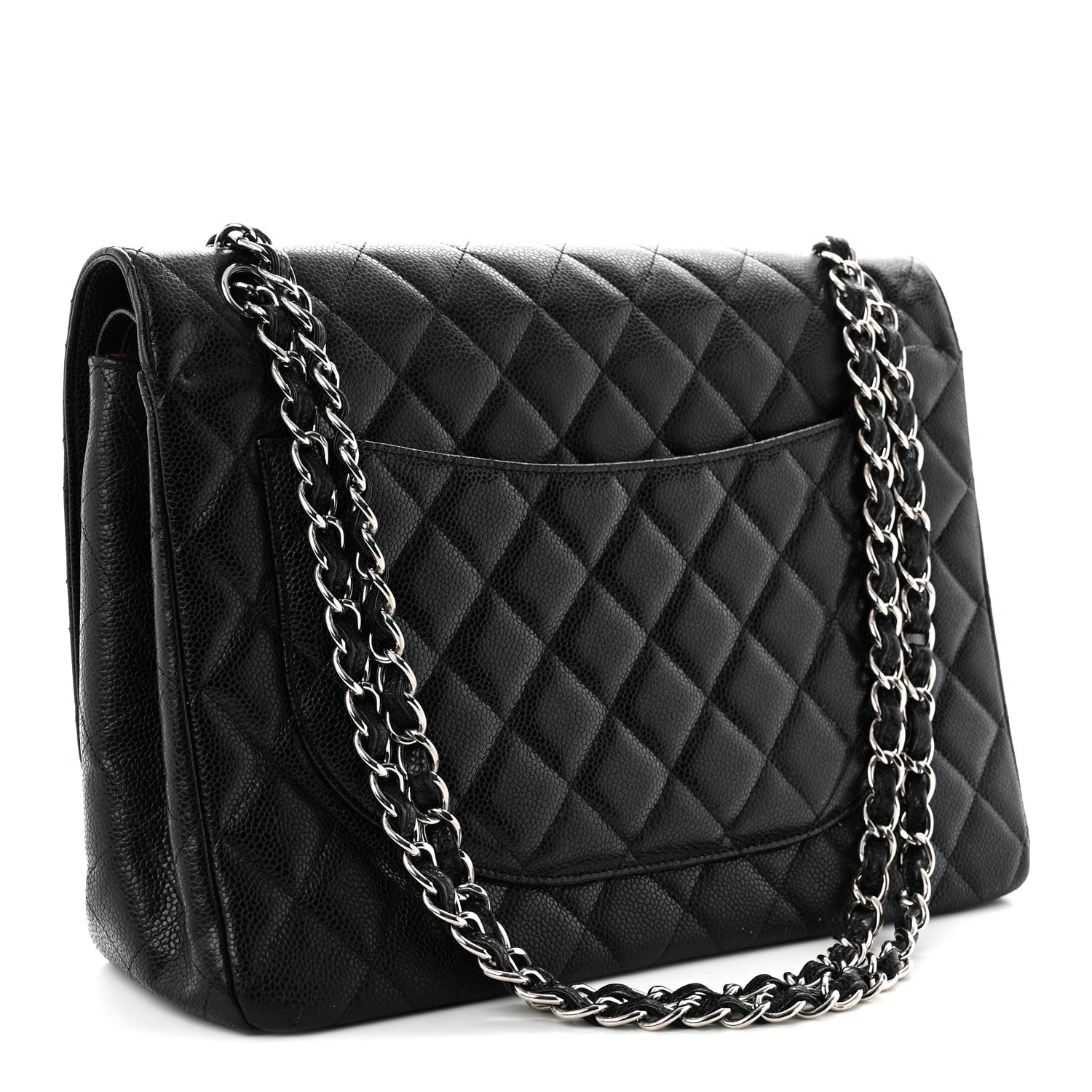 Chanel Caviar Quilted Maxi Double Flap Black 3 of 10