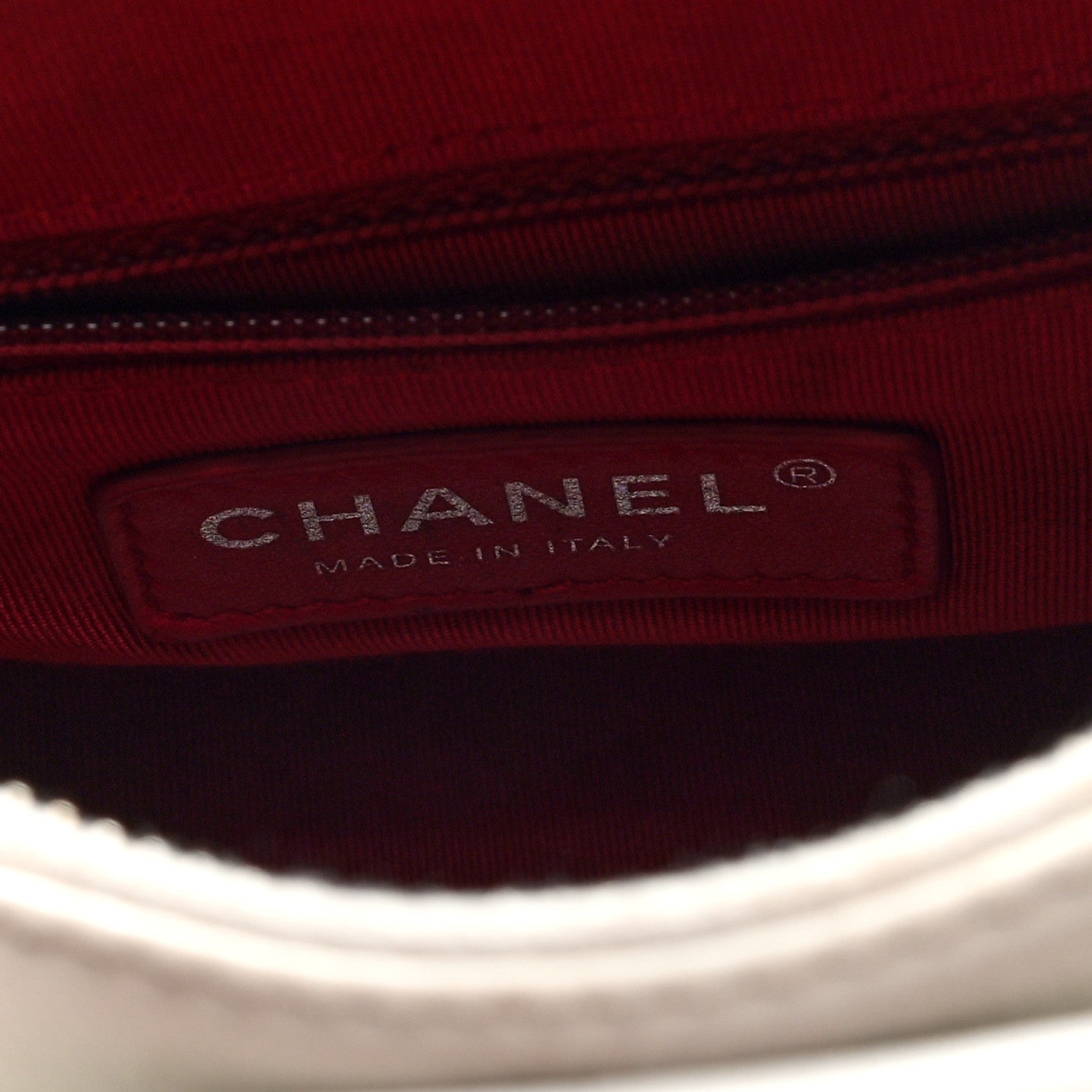 Chanel Aged Calfskin Quilted Small Gabrielle Hobo White 6 of 10