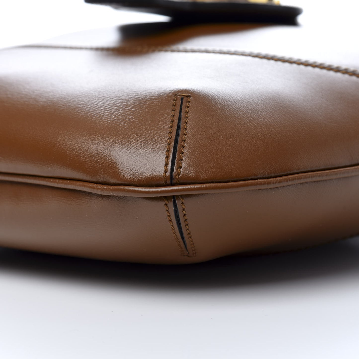 Boarded Plutone Calfskin Medium Arli Shoulder Bag Nocciola