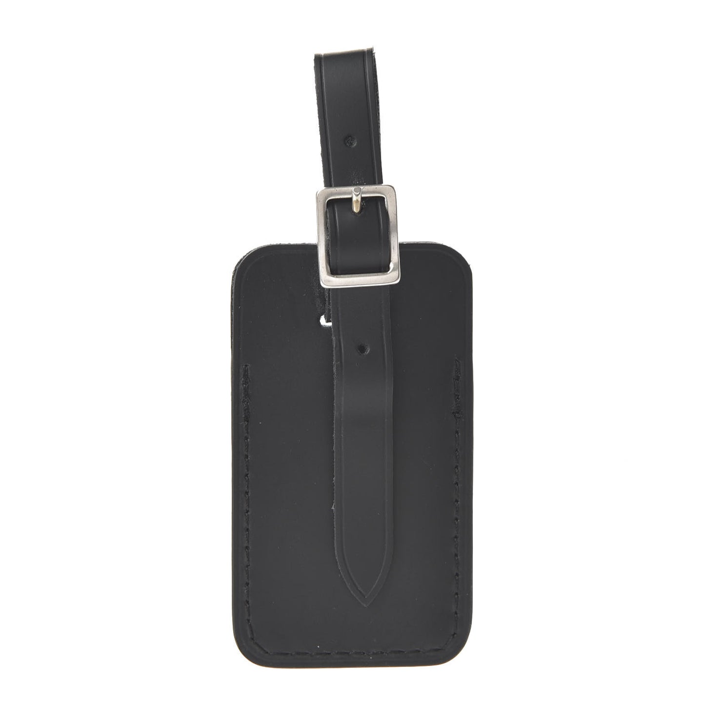 Calfskin Small Luggage Tag Black