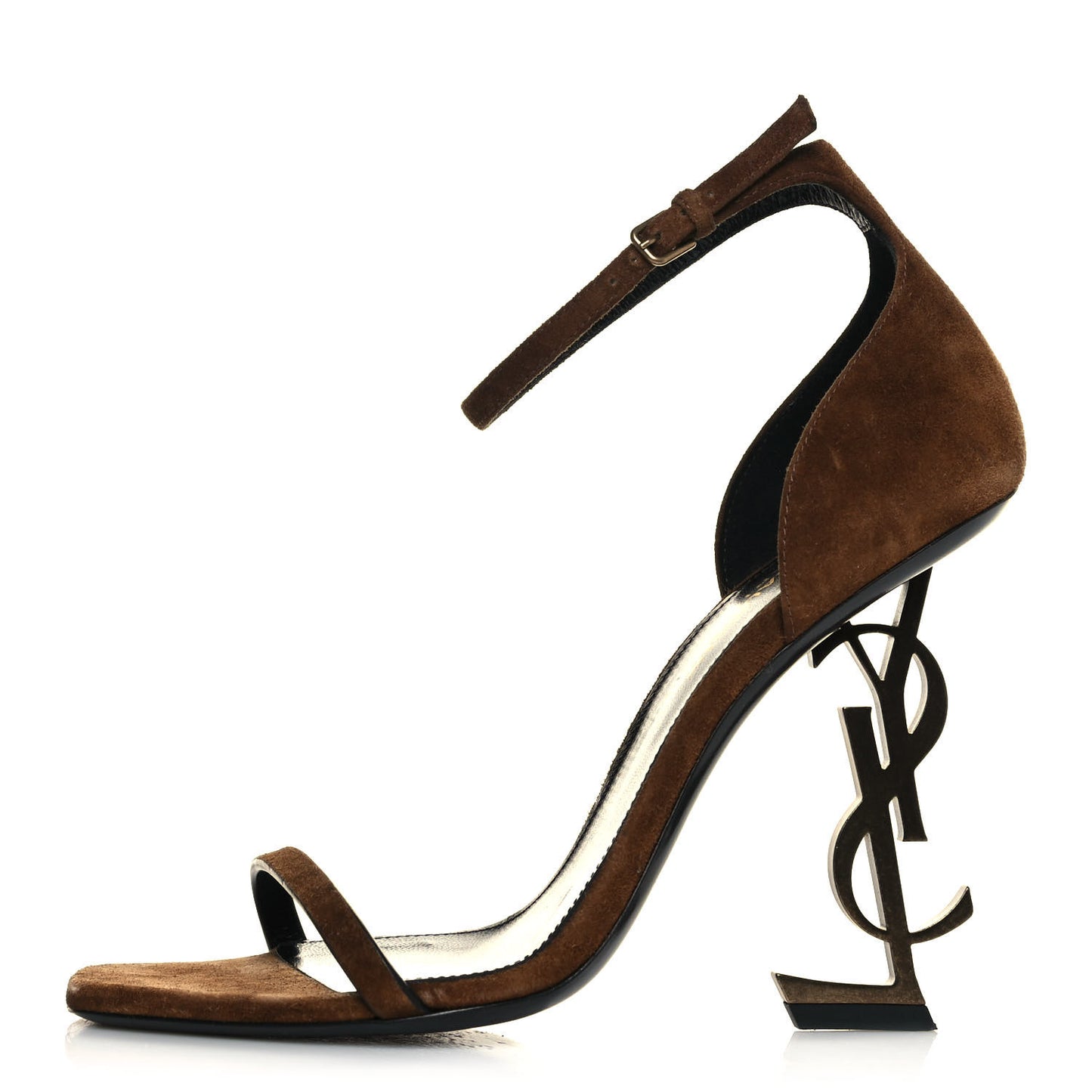 Suede Calfskin Opyum 110 Sandals 37 Cachemere Gold