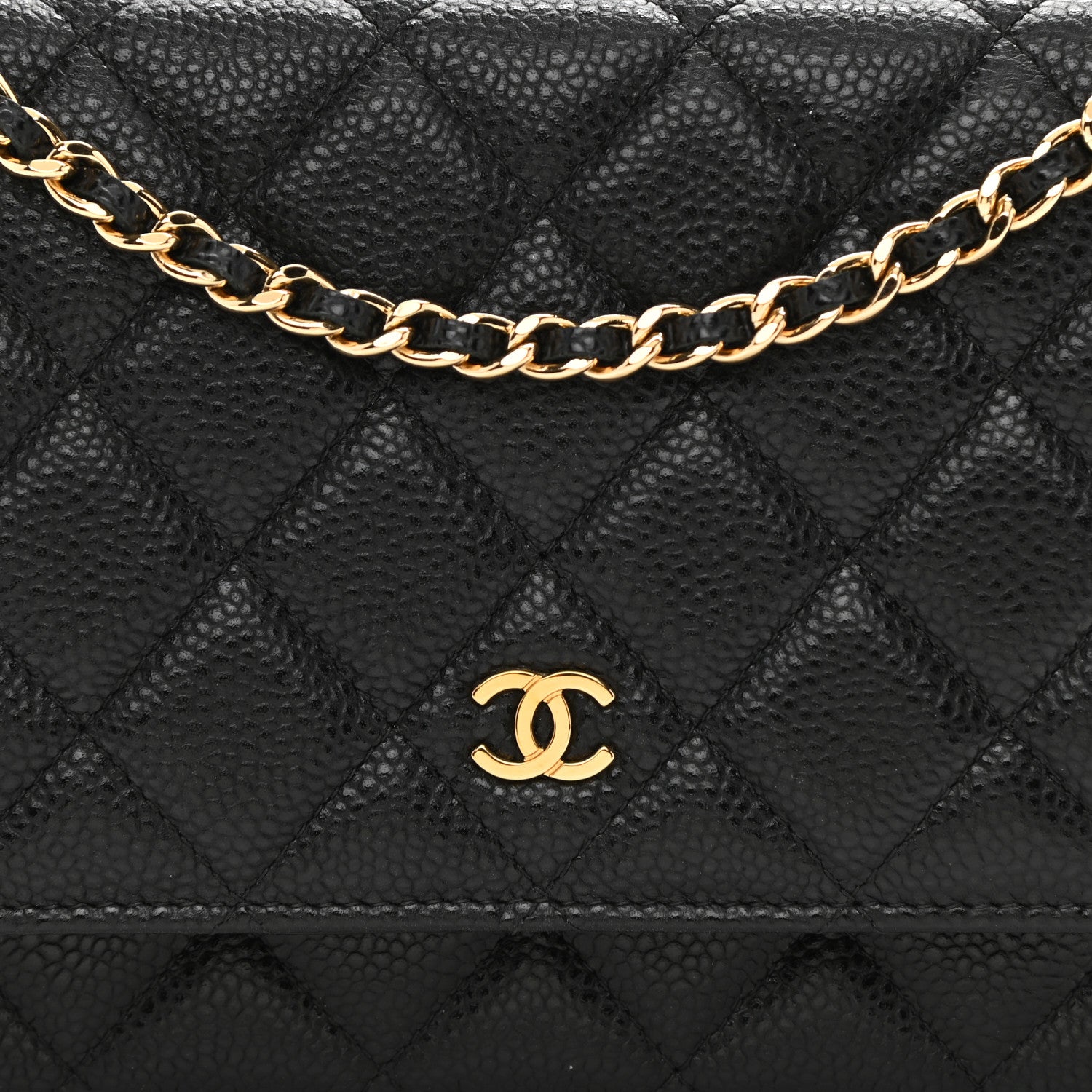 Chanel Caviar Quilted Wallet On Chain WOC Black 9 of 11