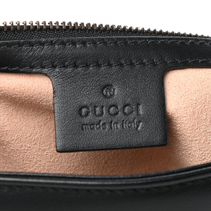 Gucci Calfskin Matelasse Medium GG Marmont Shoulder Bag Black 6 of 10