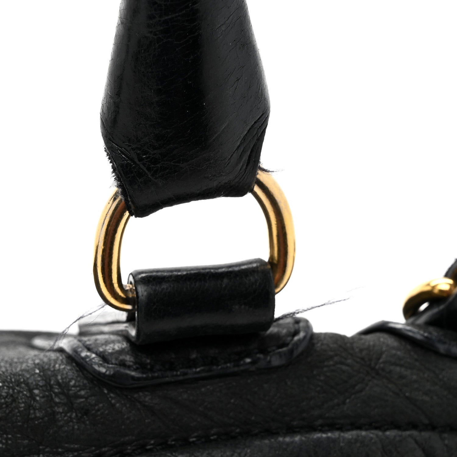 Givenchy Pebbled Calfskin Medium Bolt Stud Pandora Black 12 of 12