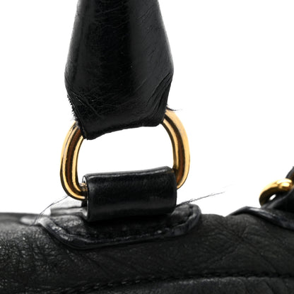Givenchy Pebbled Calfskin Medium Bolt Stud Pandora Black 12 of 12