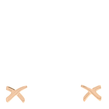 Tiffany 18K Rose Gold Mini Paloma's Graffiti X Earrings 1 of 4